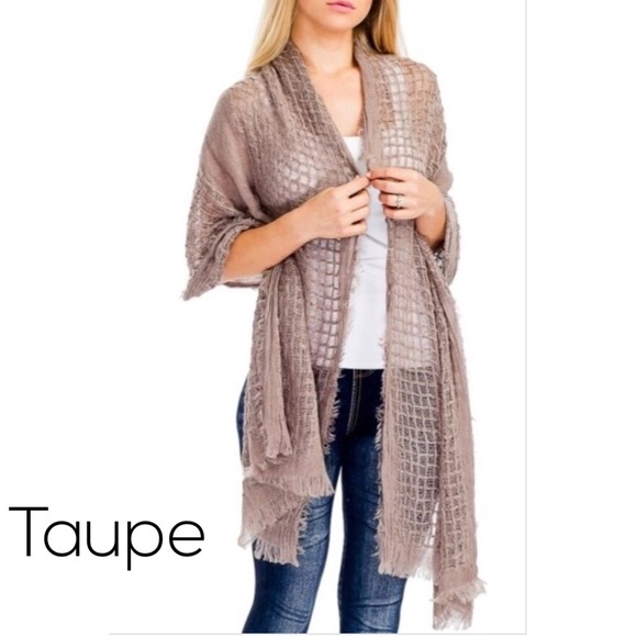 Waffle knit textured, Pashmina Scarves - Picture 2 of 8